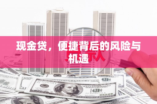 攀枝花现金贷，便捷背后的风险与机遇