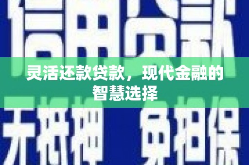 攀枝花灵活还款贷款，现代金融的智慧选择