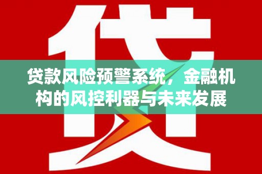 攀枝花贷款风险预警系统，金融机构的风控利器与未来发展
