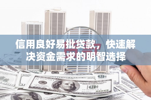 攀枝花信用良好易批贷款，快速解决资金需求的明智选择