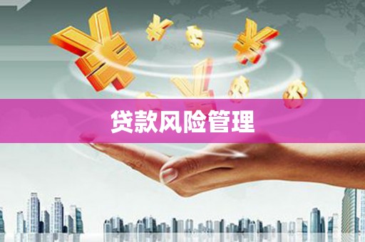 攀枝花贷款风险管理