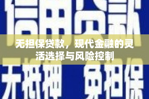 攀枝花无担保贷款，现代金融的灵活选择与风险控制