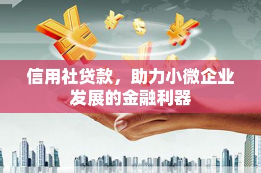 攀枝花信用社贷款，助力小微企业发展的金融利器
