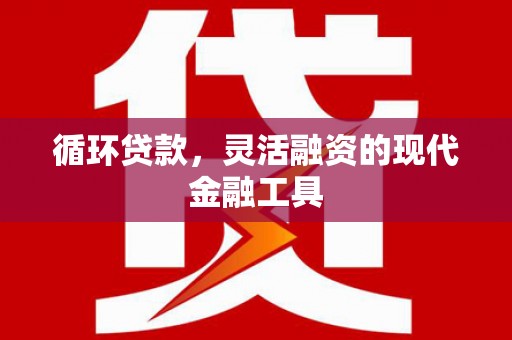 攀枝花循环贷款，灵活融资的现代金融工具