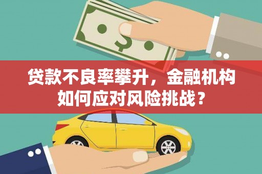 攀枝花贷款不良率攀升，金融机构如何应对风险挑战？