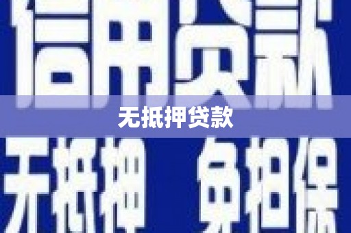 攀枝花无抵押贷款