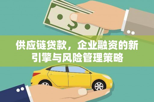 攀枝花供应链贷款，企业融资的新引擎与风险管理策略