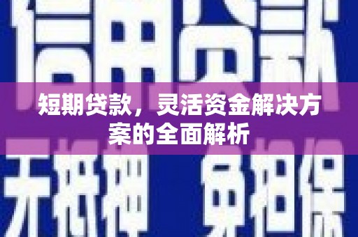 攀枝花短期贷款，灵活资金解决方案的全面解析