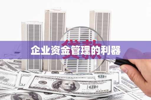 攀枝花企业资金管理的利器