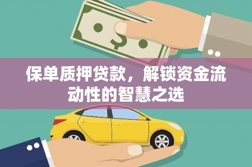 攀枝花保单质押贷款，解锁资金流动性的智慧之选